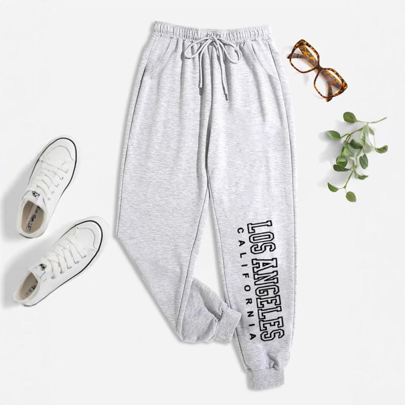 2024. aasta kevad- ja sügisesed uued meeste ja naiste vabaaja spordipüksid, sirged püksid, kirjaga trükitud mitmevärvilised püksid