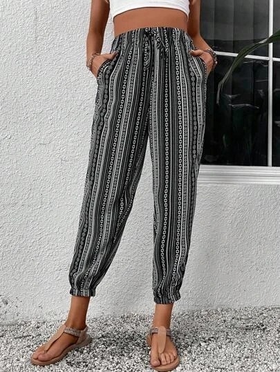 Európske a americké cezhraničné dodávky Amazon Dámske oblečenie 2023 Jeseň a zima Nové voľné ležérne nohavice Legíny Ml1