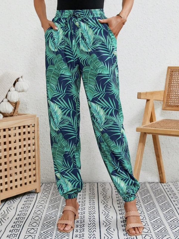 Európske a americké cezhraničné dodávky Amazon Dámske oblečenie 2023 Jeseň a zima Nové voľné ležérne nohavice Legíny Ml1