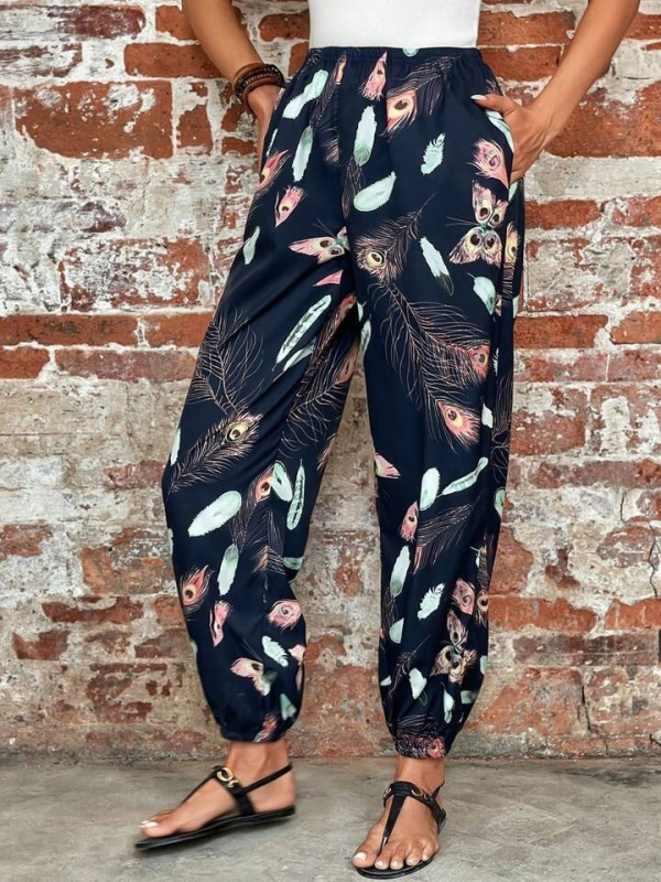 Európske a americké cezhraničné dodávky Amazon Dámske oblečenie 2023 Jeseň a zima Nové voľné ležérne nohavice Legíny Ml1