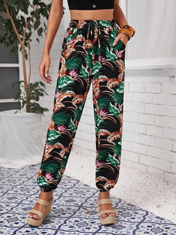 Európske a americké cezhraničné dodávky Amazon Dámske oblečenie 2023 Jeseň a zima Nové voľné ležérne nohavice Legíny Ml1