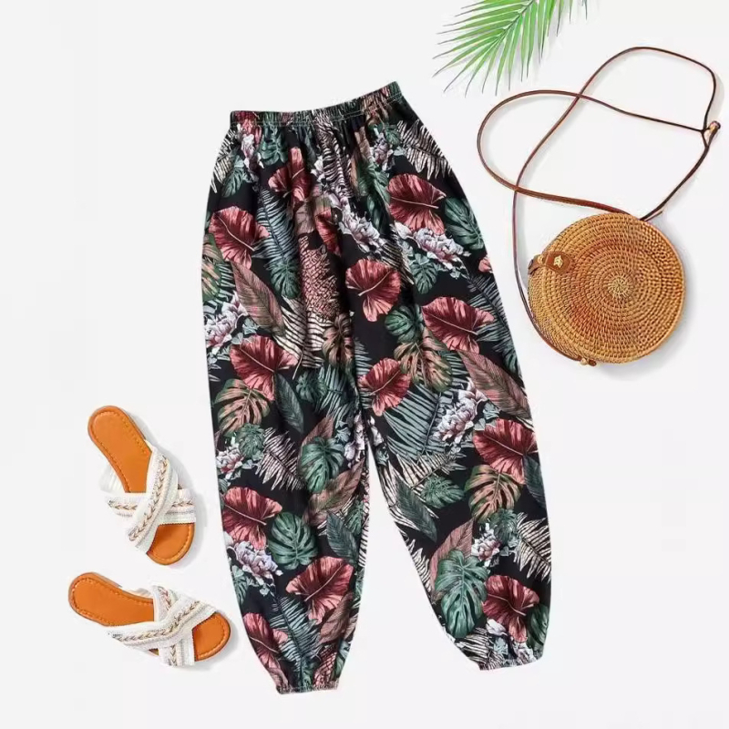 Európske a americké cezhraničné dodávky Amazon Dámske oblečenie 2023 Jeseň a zima Nové voľné ležérne nohavice Legíny Ml1