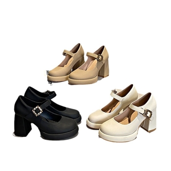 Μοντέρνα ψηλοτάκουνα παπούτσια γυναικών μεγέθους 43, νέο στυλ νεράιδων, γυναικεία δερμάτινα παπούτσια plus size με ψηλοτάκουνα