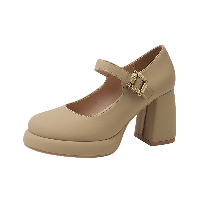 Modne cipele s visokom petom veličine 43, nove ženske cipele s visokom petom u vilinskom stilu, plus veličine, ženske kožne cipele s visokom petom