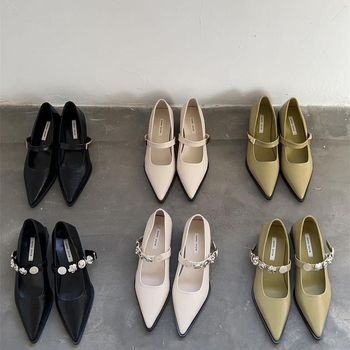 DAPAISHOW Μάγος του Οζ ~ Cool Feeling Λευκά Παπούτσια Mary Jane Γυναικεία Παπούτσια με Χοντρό Τακούνι και Ανοιξιάτικη Ιδιοσυγκρασία