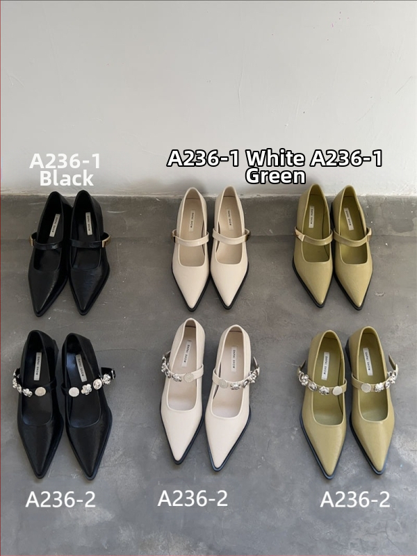 DAPAISHOW Čarodejník z krajiny Oz ~ Dámske biele topánky Mary Jane s vysokým podpätkom, štýlové, jarné, špicaté