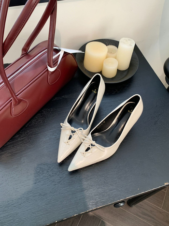 Spice Girl Ειδικά Κομψά Ψηλοτάκουνα Παπούτσια με Στιλέτο και Σχέδιο με Φιόγκο, Άνοιξη 2025