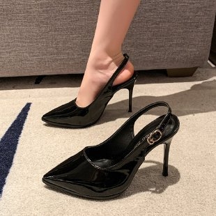 11 cm lakirane kožne sandale sa špicastim stražnjim dijelom, nove vodootporne cipele s platformom i visokom petom iz 2024., ženske cipele s visokom petom