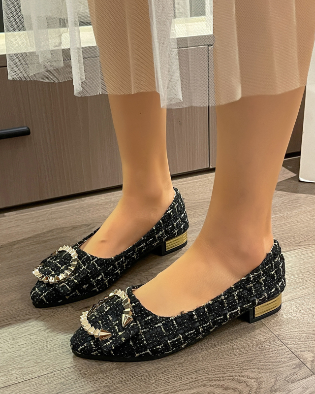 Nízke jednovrstvové topánky Sladké ležérne dámske topánky Jarné nové cezhraničné plus size módne špicaté nízke podpätky ploché topánky jednovrstvové topánky