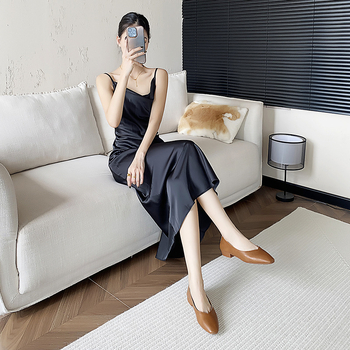 Γυναικεία Παπούτσια Μεγάλων Μεγεθών με Τετράγωνη Μύτη, Γυναικεία Παπούτσια για Γάμους, Άνοιξη & Φθινόπωρο, Μεγάλα Μεγέθη, Τάση Μόδας, Μαλακή Σόλα, Ρετρό, Ευέλικτα Παπούτσια με Χαμηλό Τακούνι