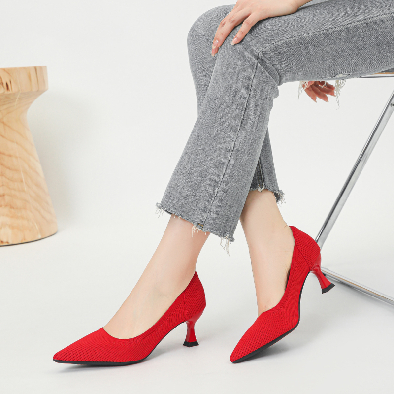 2024 nové vysoké podpätky módne rovné dámske topánky s rozparkom pohodlné priedušné princeznovské topánky na vysokých podpätkoch elegantné