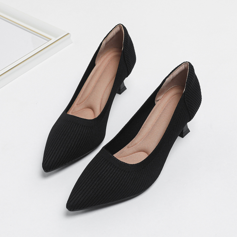 2024 nové vysoké podpätky módne rovné dámske topánky s rozparkom pohodlné priedušné princeznovské topánky na vysokých podpätkoch elegantné