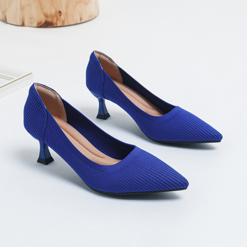 2024 nové vysoké podpätky módne rovné dámske topánky s rozparkom pohodlné priedušné princeznovské topánky na vysokých podpätkoch elegantné