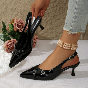 Γυναικεία Παπούτσια Μυτερά Χαμηλοτάκουνα Γυναικεία Παπούτσια Σανδάλια Μοντέρνα Σέξι Καθημερινά Παπούτσια Μονόχρωμα Παπούτσια Slip-on Κόκκινο του κρασιού Παπούτσια για πάρτι και δεξιώσεις