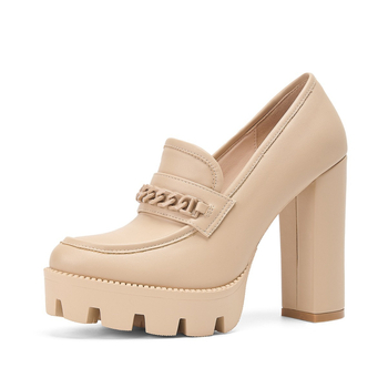 Άμεσες πωλήσεις από το εργοστάσιο με χοντρά τακούνια και φαρδιά σόλα σε χρώματα Macaron για γυναίκες, Casual, διασυνοριακή, αυθεντική προσφορά σχεδιασμού, εξαιρετικά ψηλά τακούνια