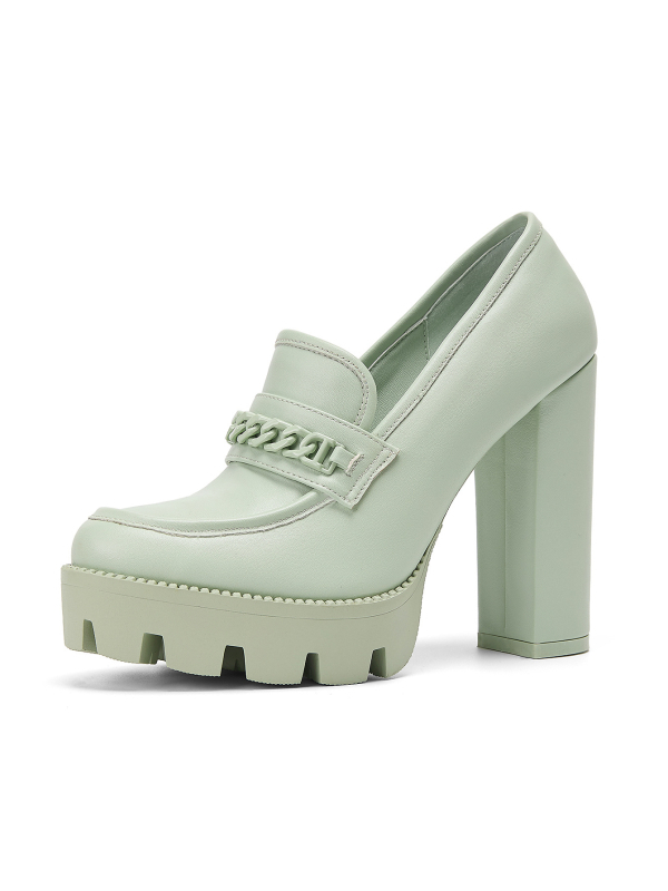 Άμεσες πωλήσεις από το εργοστάσιο με χοντρά τακούνια και φαρδιά σόλα σε χρώματα Macaron για γυναίκες, Casual, διασυνοριακή, αυθεντική προσφορά σχεδιασμού, εξαιρετικά ψηλά τακούνια