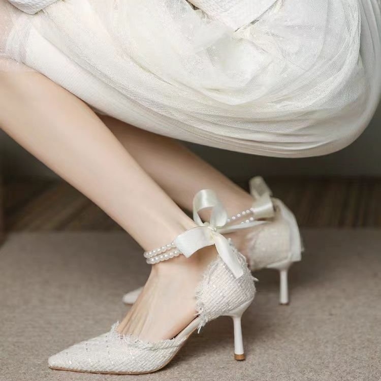 Jesen 2024. nove vanjske trgovine plus size modne temperamentne udobne okrugle kopče s kopčom profesionalne vodootporne platforme cipele s visokom petom ženske cipele