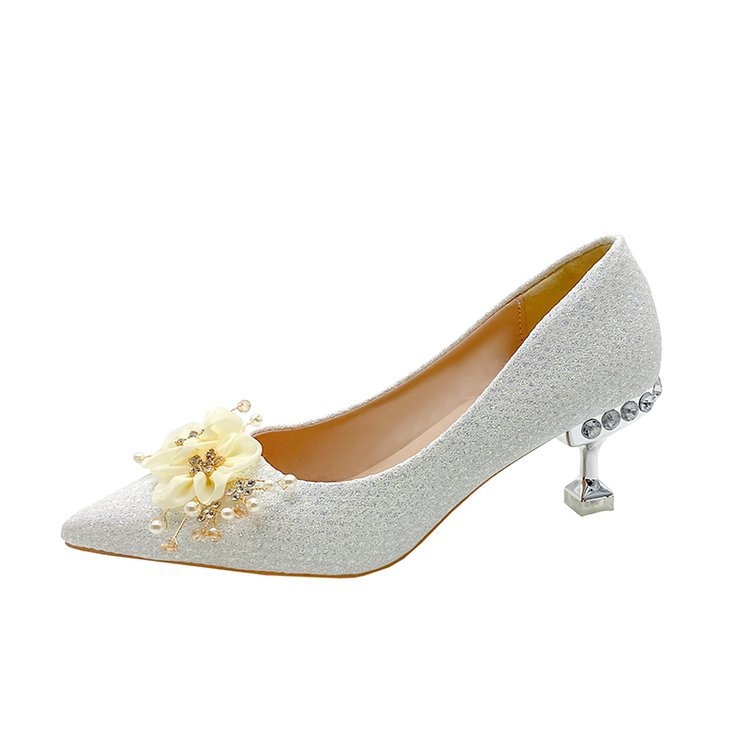 Proljeće 2024. Nove špicaste visoke pete za žene, cipele za mladenke sa štiklama, ženske modne cipele za vjenčanje