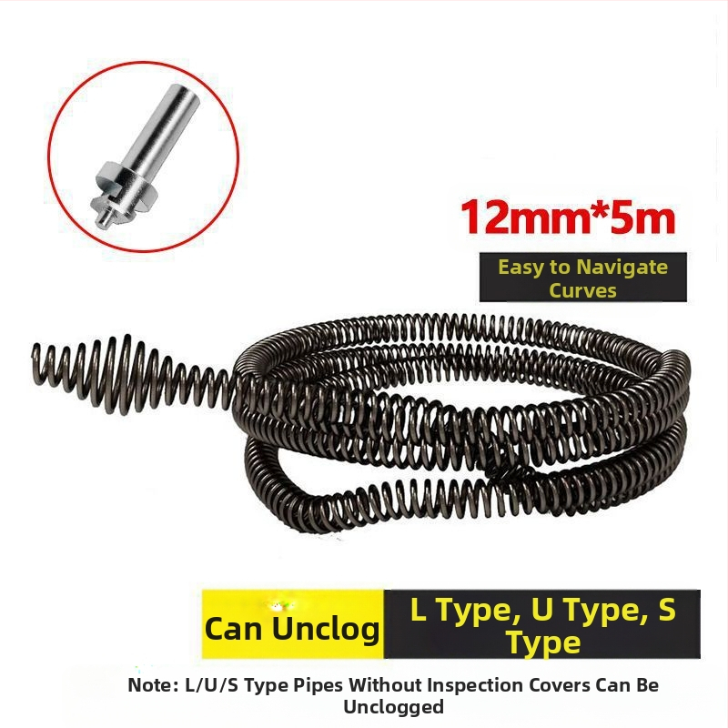 Gamyklinis tiesioginis buitinis elektrinis vamzdžių gilinimo įrenginys kanalizacijos įrankis plieninė viela virtuvės tualetas tualeto užsikimšimas