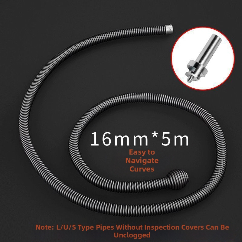 Gamyklinis tiesioginis buitinis elektrinis vamzdžių gilinimo įrenginys kanalizacijos įrankis plieninė viela virtuvės tualetas tualeto užsikimšimas