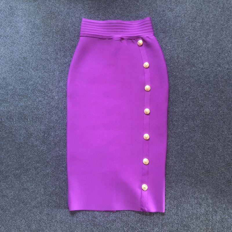 Dámske jesenné a zimné nohavice s cezhraničnou sukňou, nové, s vysokým pásom, tenké, elegantné, s vetrom a vertikálnym gombíkmi, dĺžka po kolená a boky, strečové