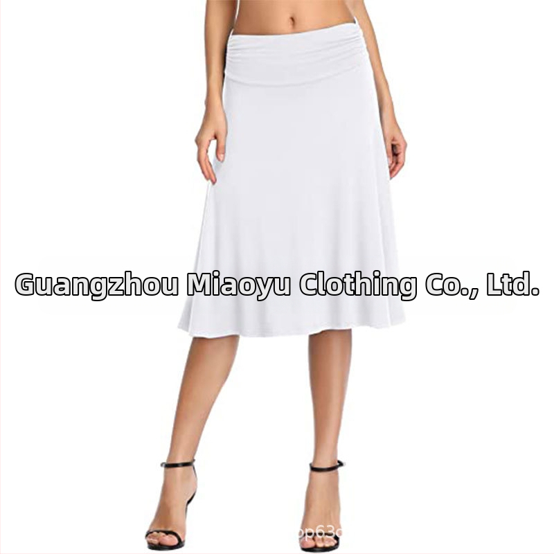 8816 Amazon AliExpress Ženska plisirana strukirana elastična rog suknja za jogu visokog struka