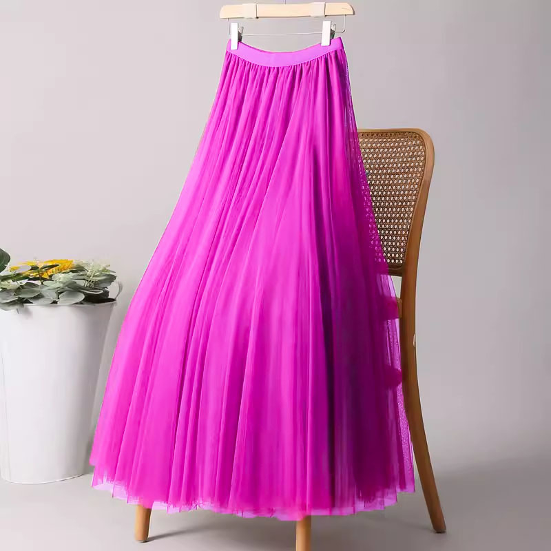 Sieťované polodlhé šaty na rozprávkový tanec s veľkým výkyvom, fialové štvorcové tanečné šaty s áčkovým strihom, stredne dlhé šaty, ružovočervené tanečné šaty