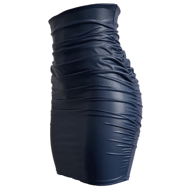 Europska i američka plus size plisirana kožna suknja Seksi uska suknja od umjetne kože Ženska Instagram stilska prekogranična ženska odjeća D30