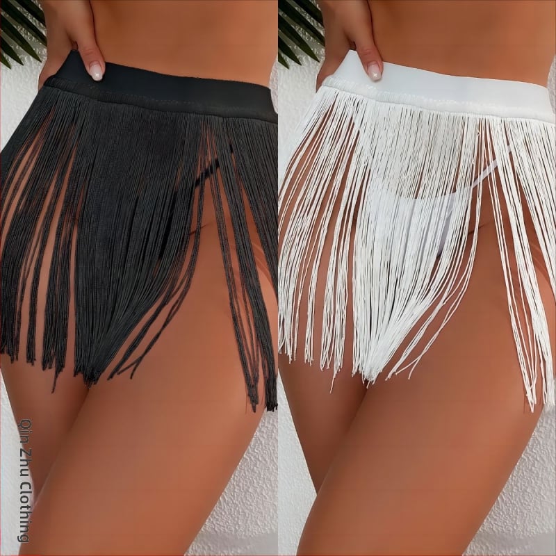Amazon europske i američke proljetne i ljetne kratke suknje za plažu s resicama, kupaći kostimi, bikini haljina, haljina za plažu za odmor i žene