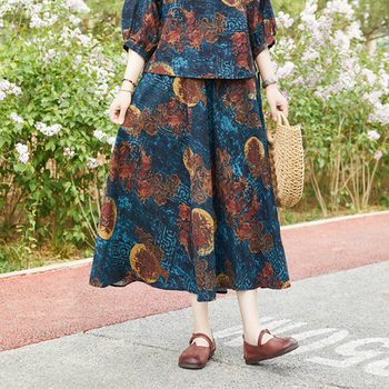 Originalna ženska ljetna duga suknja od pamuka i lana s elastičnim strukom, 4 metra, velika kišobran suknja, veleprodaja, generacija kose