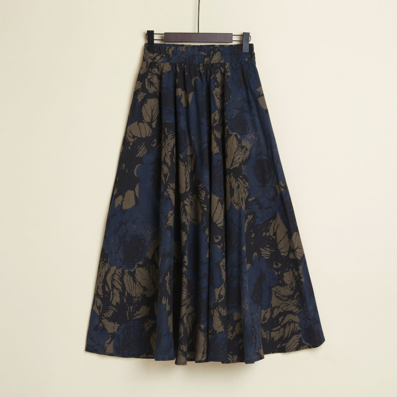 Originalna ženska ljetna duga suknja od pamuka i lana s elastičnim strukom, 4 metra, velika kišobran suknja, veleprodaja, generacija kose