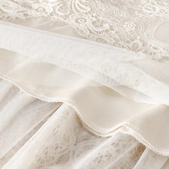 Γυναικεία φούστα με κέντημα από γαλλικό πλέγμα και δαντέλα, Άνοιξη και καλοκαίρι 2025, νέα φούστα σε γραμμή Α, φούστα με πέπλο, μεγάλη μακριά φούστα με κούνια