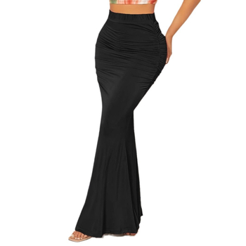 Διασυνοριακά γυναικεία ρούχα για την Ευρώπη και τις Ηνωμένες Πολιτείες Amazon TMEU φθινόπωρο και χειμώνα ανεξάρτητος σταθμός ψηλή μέση λεπτή ελαστική πλισέ φούστα με ουρά ψαριού