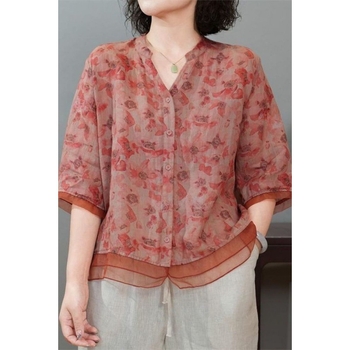 Luxusné letné nové dámske univerzálne módne ležérne letné tričko Top Retro štýl potlačené tričko Dámske malé tričko