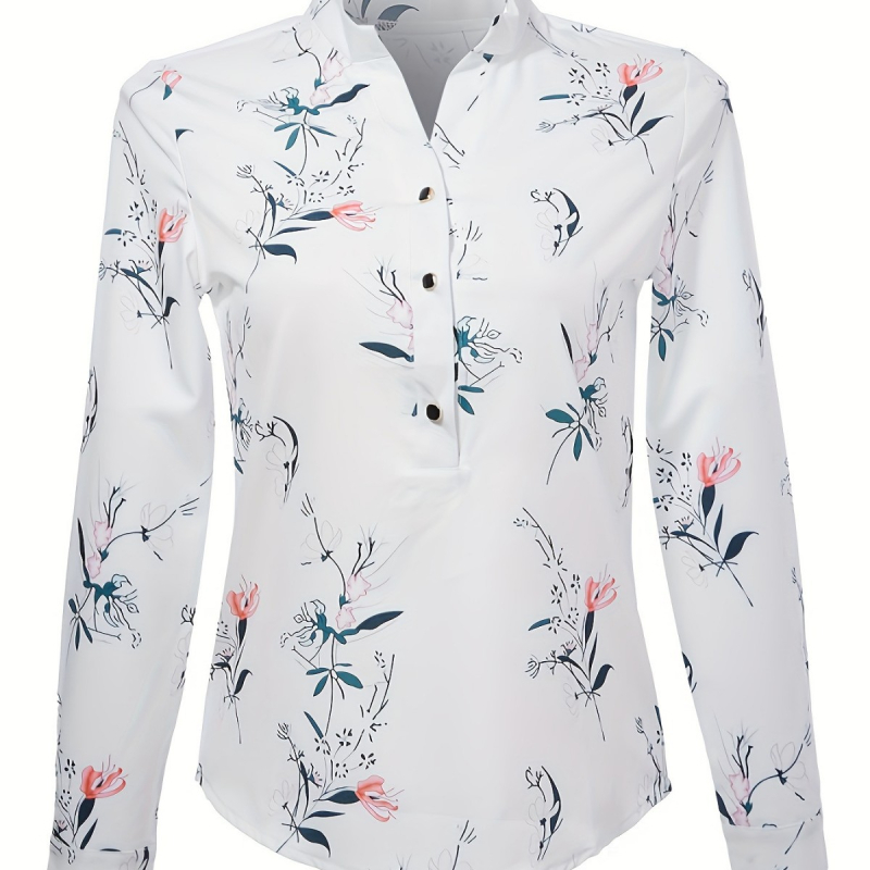 2023 Amazon ebay Nova vruća majica za žene, Explosions, europska i američka majica dugih rukava s printom i V-izrezom za vanjsku trgovinu