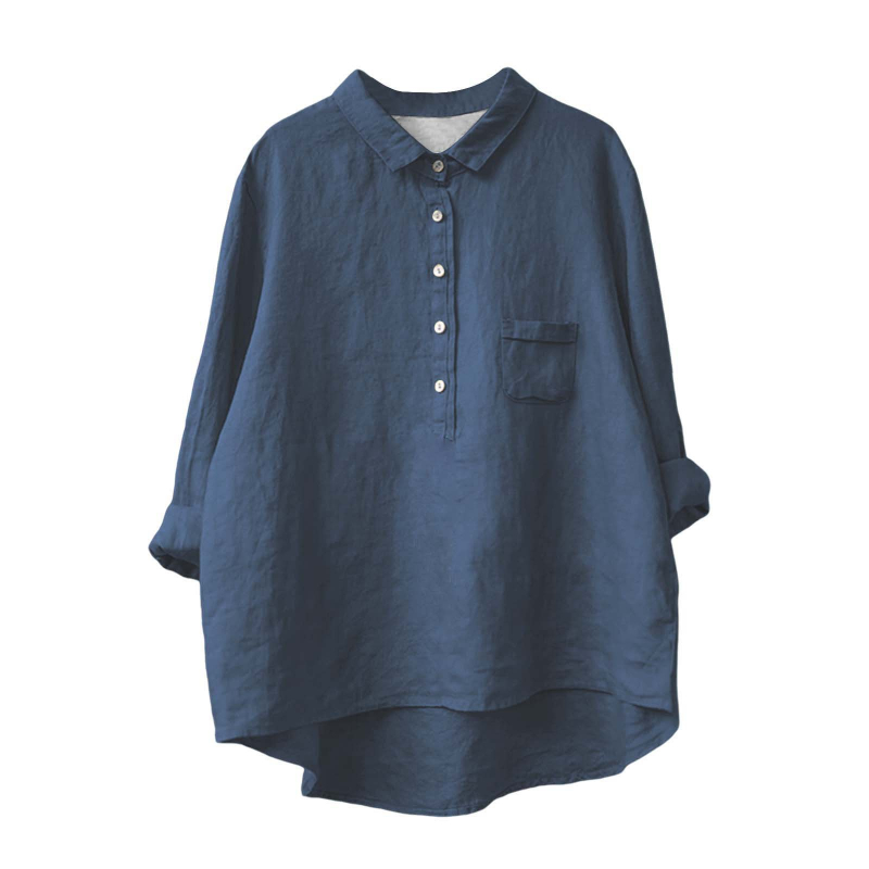 Jesenná cezhraničná nová košeľa s dlhým rukávom v čínskom štýle s potlačou v európskom a americkom štýle z roku 2024, módna univerzálna klopová košeľa