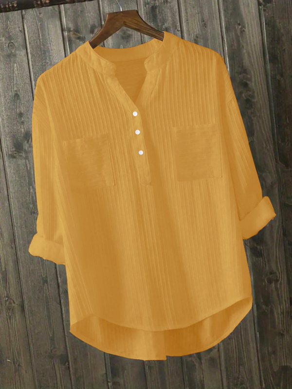 Dámske biele tričko s dlhým rukávom pre ženy z roku 2024, voľné a ležérne, s výstrihom do V