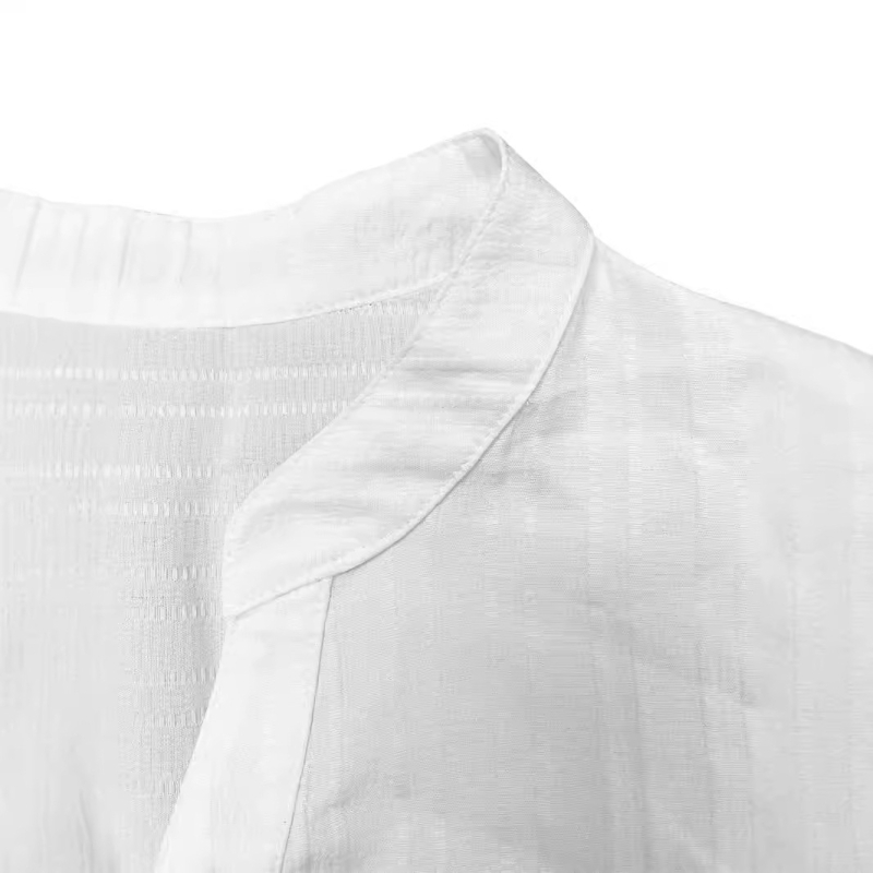 Dámske biele tričko s dlhým rukávom pre ženy z roku 2024, voľné a ležérne, s výstrihom do V