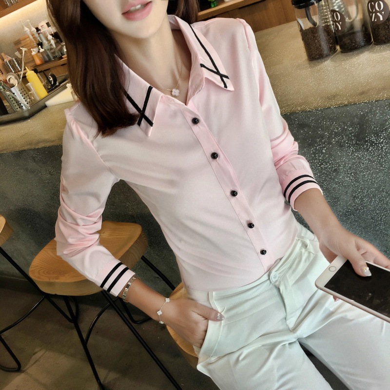 Dámske tričko s dlhým rukávom v kórejskom štýle, nový prírastok, jar a leto, módne ležérne, voľné, plus size top, dámske šifónové tričko