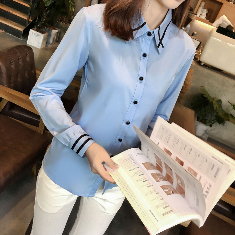 Dámske tričko s dlhým rukávom v kórejskom štýle, nový prírastok, jar a leto, módne ležérne, voľné, plus size top, dámske šifónové tričko