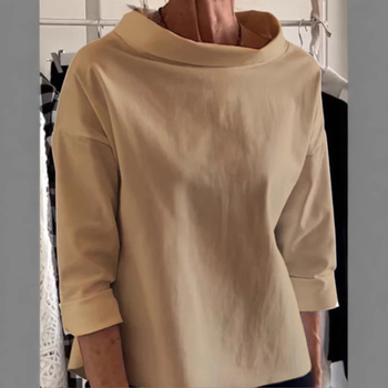 2024 Prekogranična europska i američka jesenska baršunasta majica od pamuka i poliestera s dugim rukavima, dolčevita ženska majica s kratkim rukavima, tvornička izravna prodaja