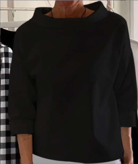 2024 Prekogranična europska i američka jesenska baršunasta majica od pamuka i poliestera s dugim rukavima, dolčevita ženska majica s kratkim rukavima, tvornička izravna prodaja