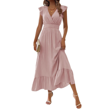 na zalihi 2025. Europa i Sjedinjene Države prekogranične eksplozije Amazona nove ženske duge ljetne haljine kratkih rukava neovisna postaja