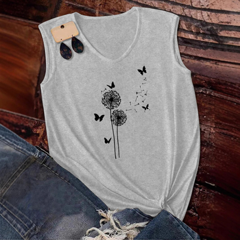 Vara 2025, stil european și american, la modă, imprimat, cu mânecă scurtă, pentru femei, cu decolteu în V, la modă, all-match, top A47 imprimat