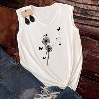 Καλοκαίρι 2025 Νέο Ευρωπαϊκό και Αμερικανικό Στυλ Μοντέρνο τυπωμένο γυναικείο κοντομάνικο τοπ με V λαιμόκοψη, μοντέρνο, ταιριαστό A47 τυπωμένο