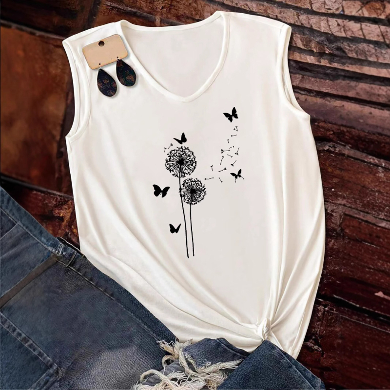 Vara 2025, stil european și american, la modă, imprimat, cu mânecă scurtă, pentru femei, cu decolteu în V, la modă, all-match, top A47 imprimat