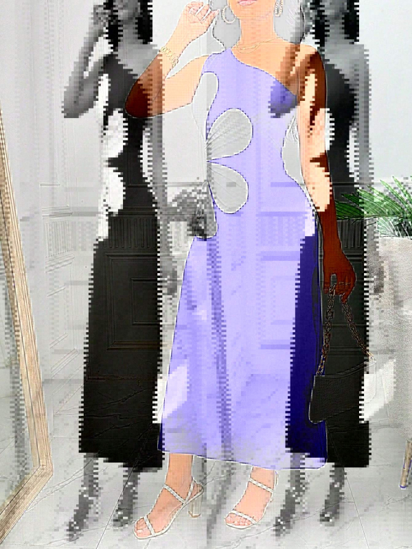 Rochie transfrontalieră cu bretele și flori mari pentru femei din Europa și America, AliExpress Explosion