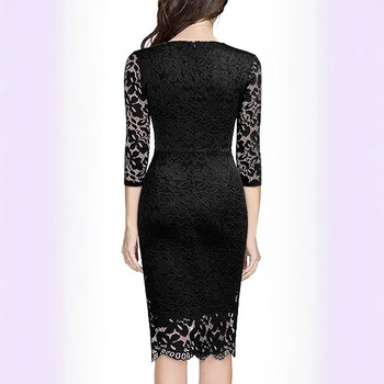 Nova haljina za vanjsku trgovinu, europska i američka, eBay, duboki V, seksi tanka haljina, Amazon, želja, čipkasta večernja haljina, duga haljina