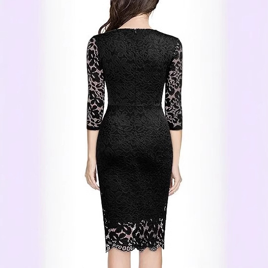 Nova haljina za vanjsku trgovinu, europska i američka, eBay, duboki V, seksi tanka haljina, Amazon, želja, čipkasta večernja haljina, duga haljina