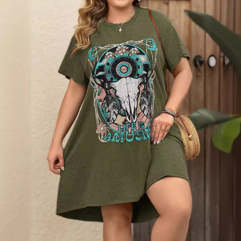 Geometric simplu imprimat elegant navetist 2024 vară nouă europeană și americană modă vrac subțire subțire